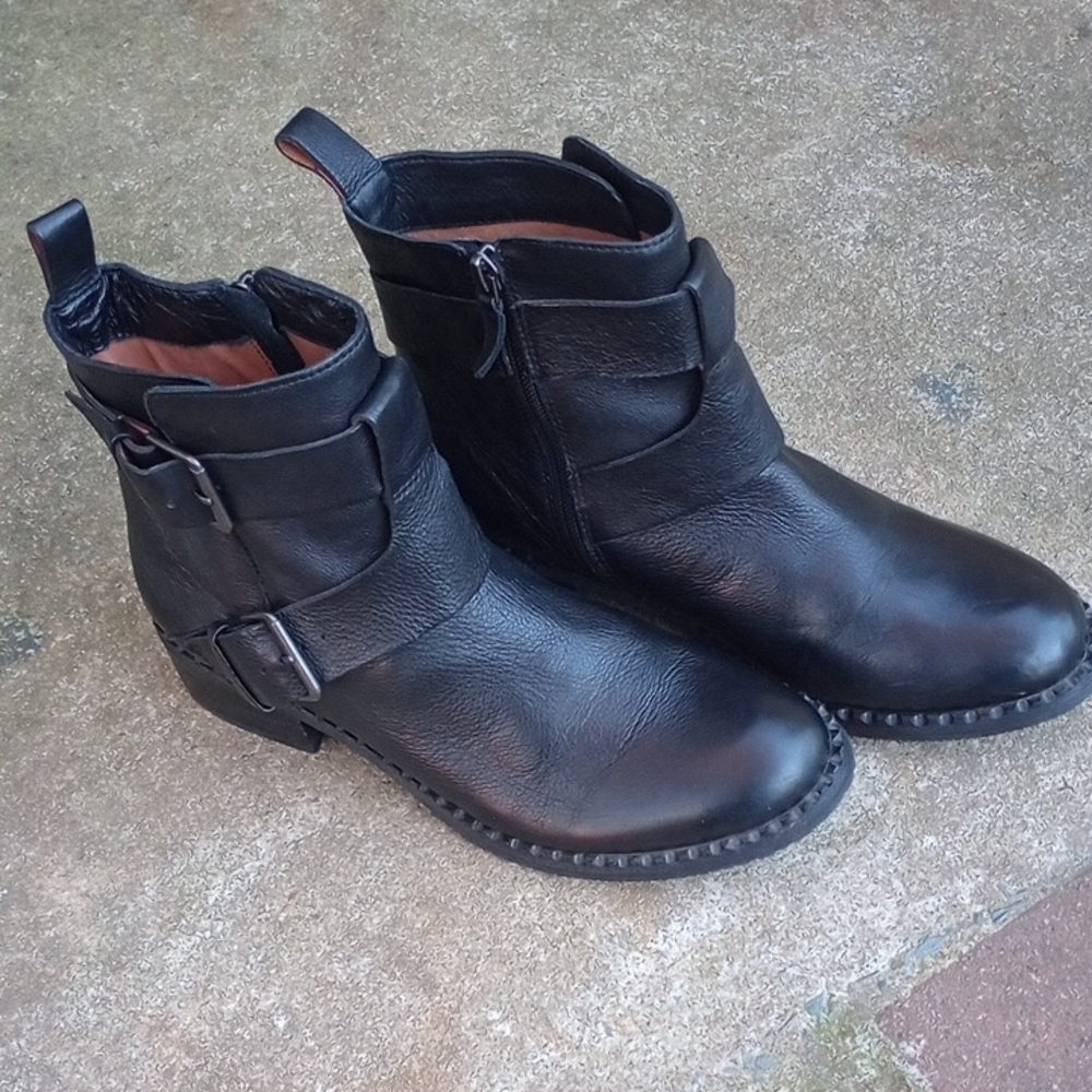 Ankle Leather Boots Ideal For Winter In Good‎ Pre-owned Condition